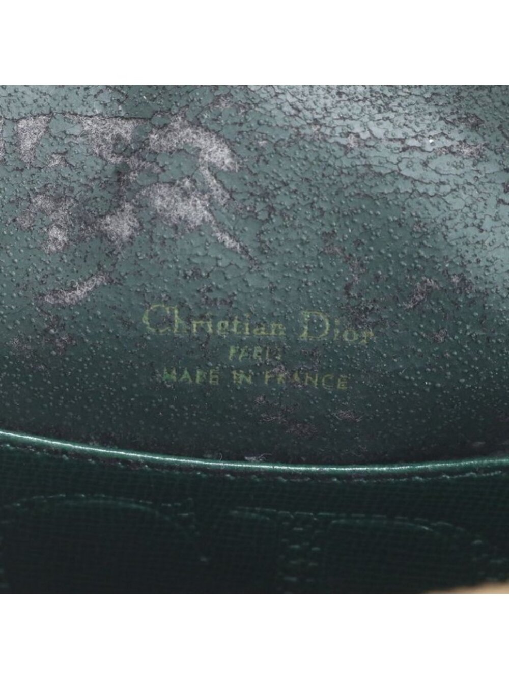★SOLD★ Dior Vintage Green Leather Shoulder Bag Crossbody Rem - Picture 9 of 9